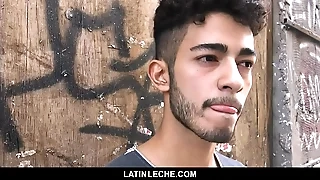 LatinLeche - Cute Latino Hipster Gets A Overseas of place Cum Facial