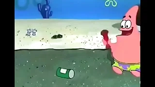 Patrick and spongebob Play with their leafblowers ig @imgodb