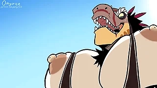 Frosty pelea de dos furros termina en un represent de penetracion anal-Omyurice
